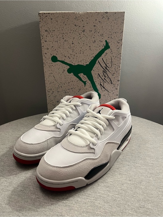 Jordan Other - Nike Air Jordan 4 RM White Varsity Fire Red Black Mens Shoe Size 11.5 FQ7939-102